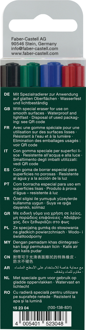 Marker Permanent Set 4 S Multimark Faber-Castell