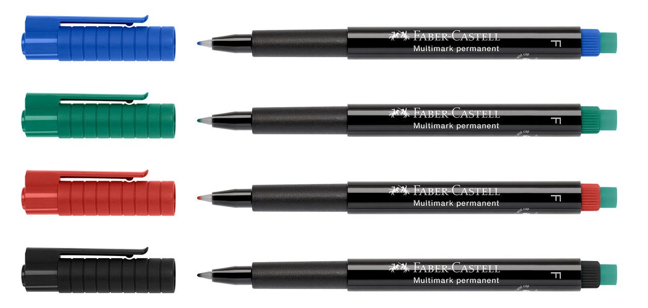 Marker Permanent Set 4 S Multimark Faber-Castell