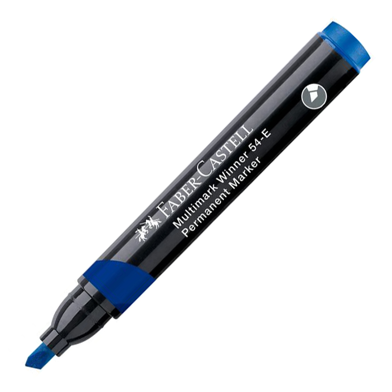 Marker Permanent Albastru Varf Tesit Multimark Winner 54 2024 Fc