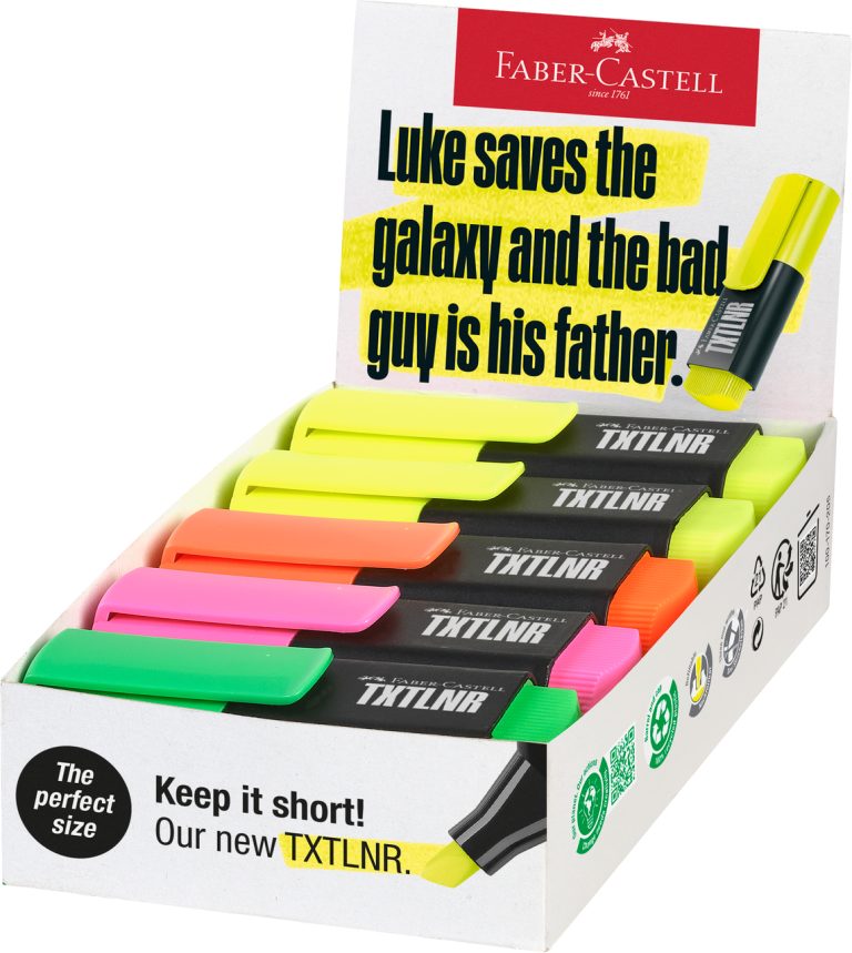 Textmarker Mini Superfluorescent Culori Asortate Faber-Castell