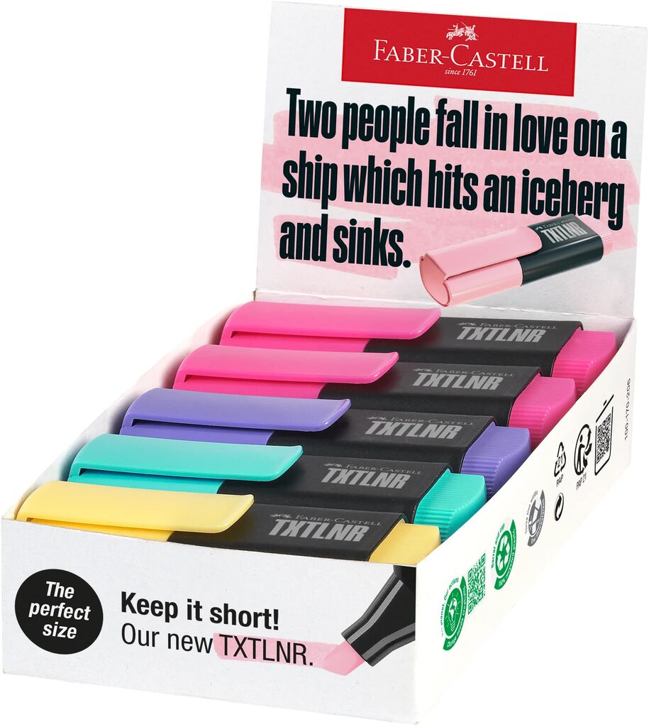Textmarker Mini Pastel Culori Asortate Model B Faber-Castell