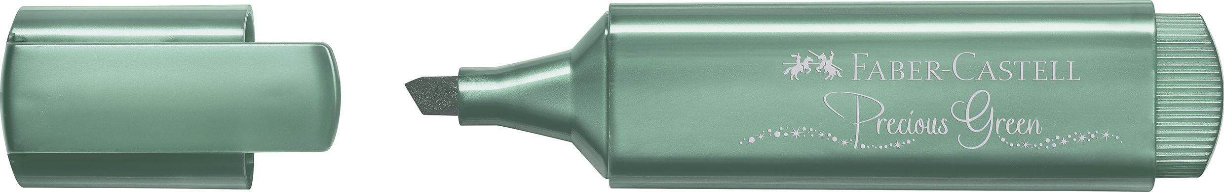 Textmarker Verde Metalizat 1546 Faber-Castell