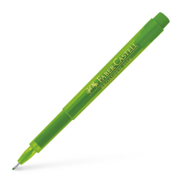 Liner 0.8mm Verde Broadpen 1554 Faber-Castell