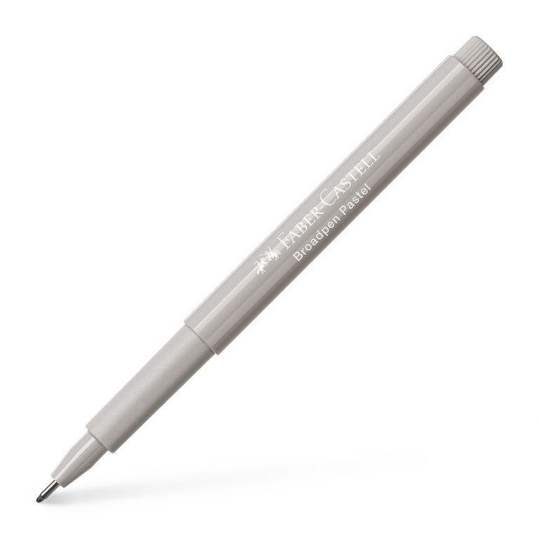 Liner 0.8mm Gri Pastel Broadpen 1544 Faber-Castell