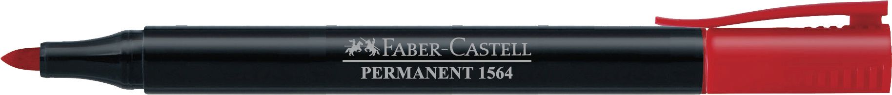 Marker Permanent Rosu Slim 1564 Faber-Castell