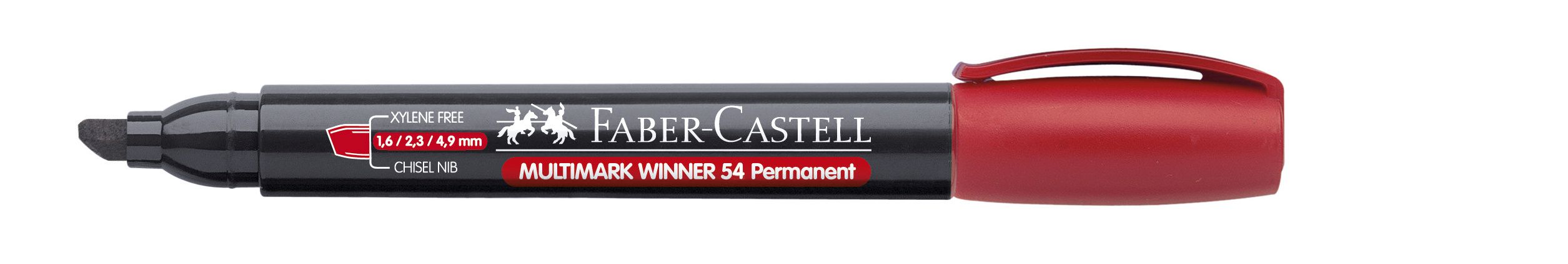 Marker Permanent Rosu Varf Tesit Multimark Winner 54 Faber-Castell