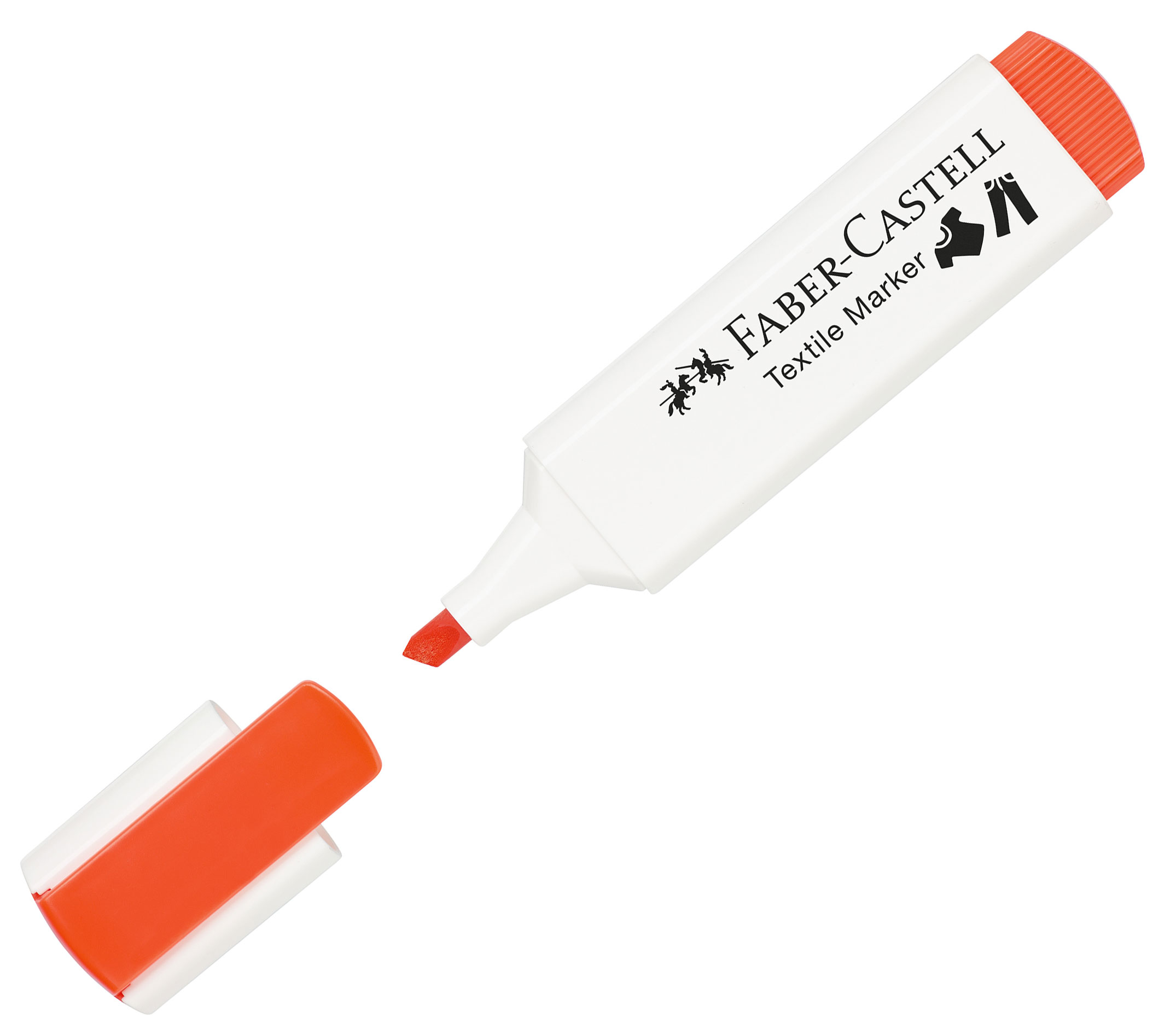 Marker Textil Portocaliu Neon Faber-Castell