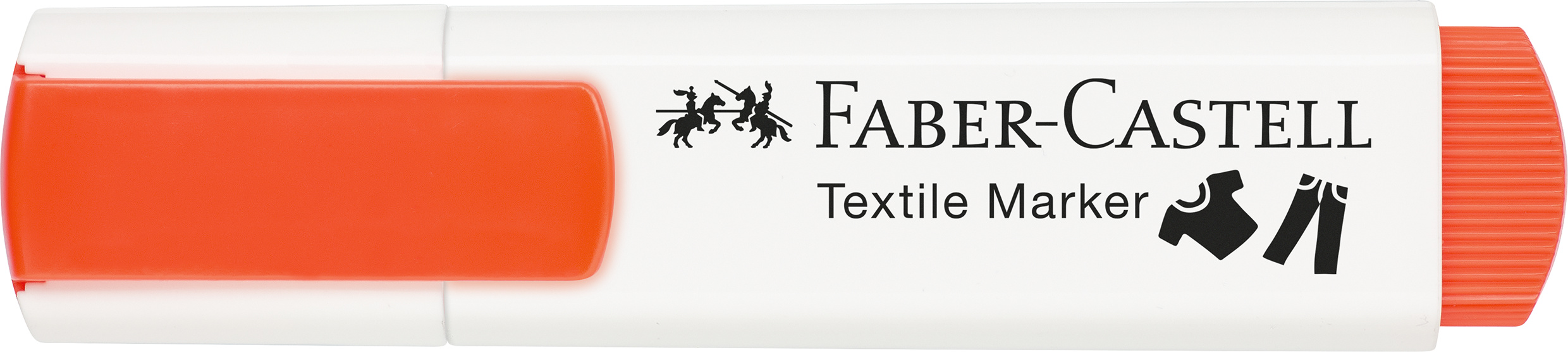 Marker Textil Portocaliu Neon Faber-Castell
