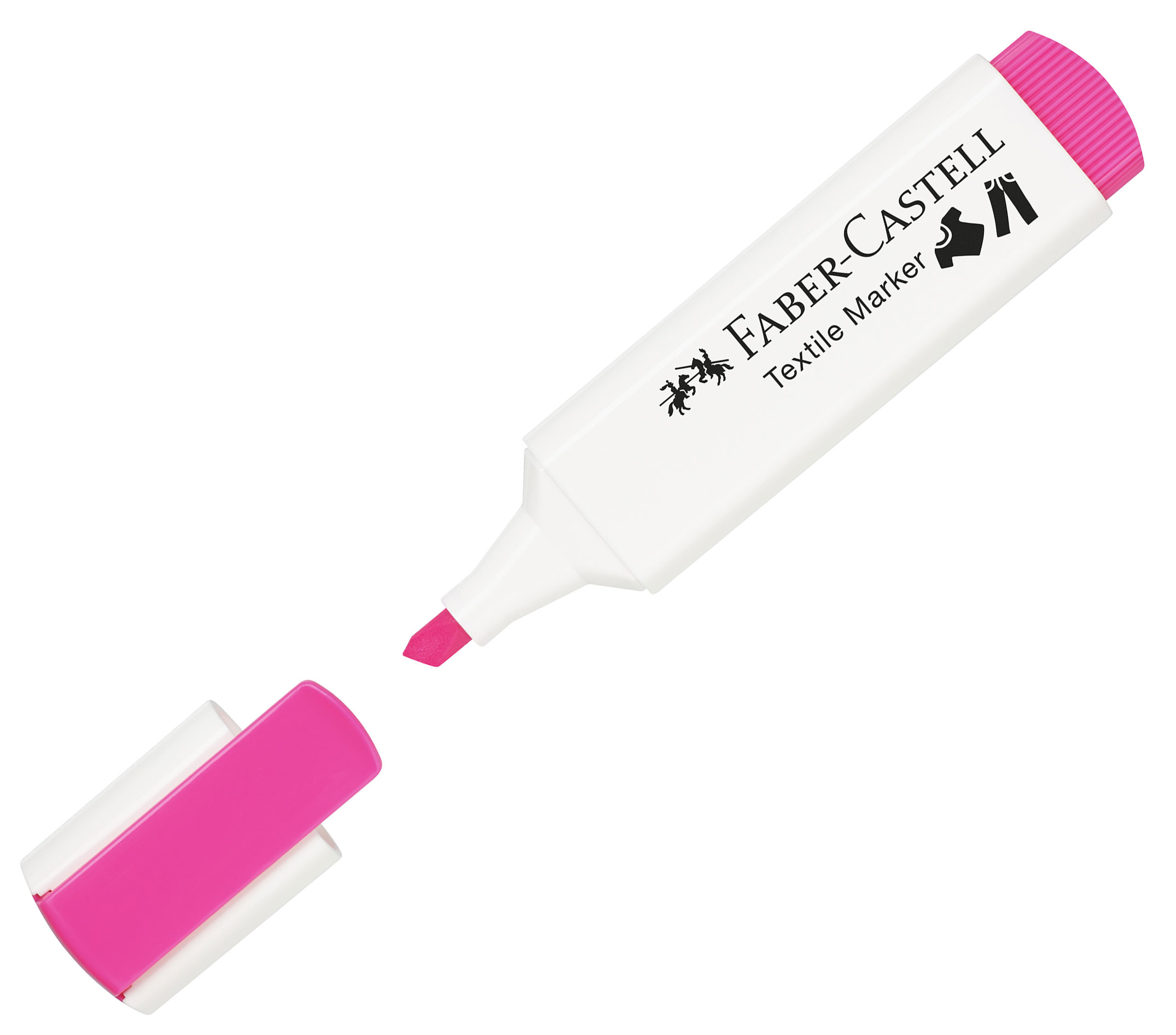 Marker Textil Roz Neon Faber-Castell