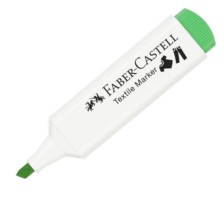 Marker Textil Verde Neon Faber-Castell
