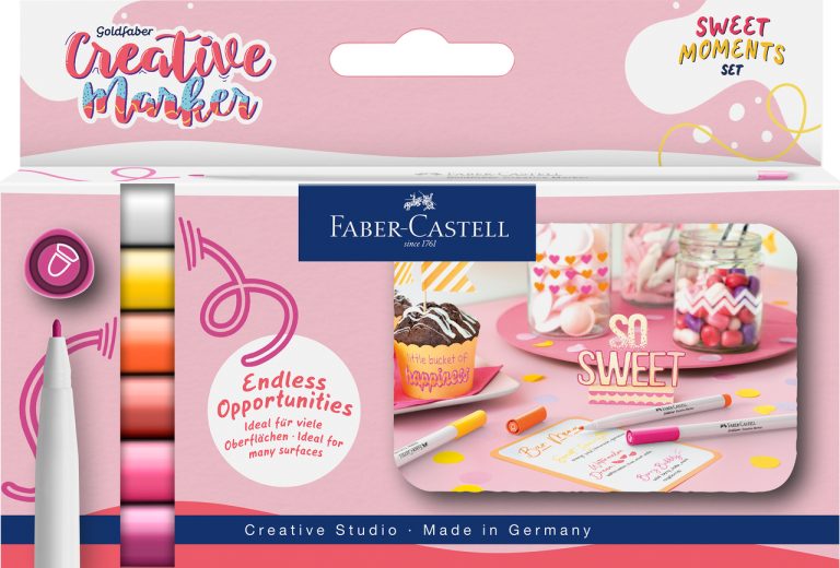 Set 6 Markere Creative Goldfaber Sweet Moments 1.5mm Faber-Castell