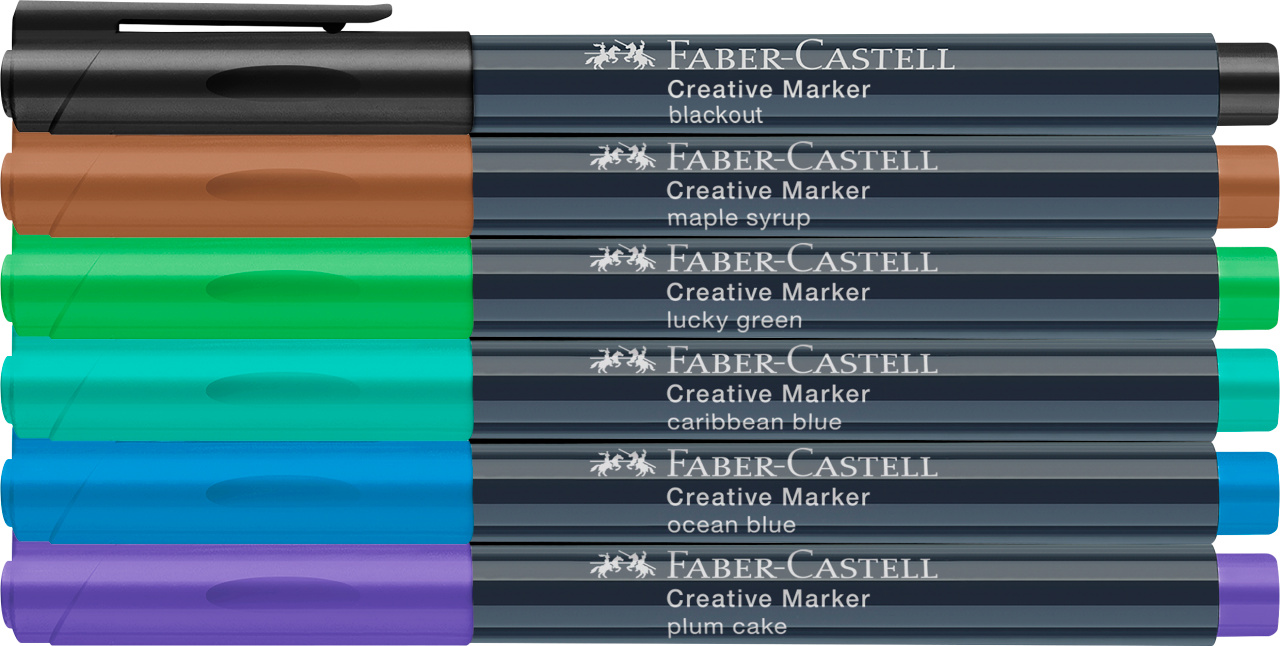 Marker Creativ Set 6 Culori Forrest Faber-Castell