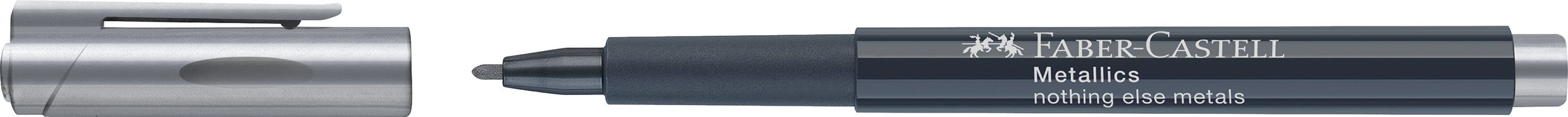 Marker Metallics Argintiu Faber-Castell