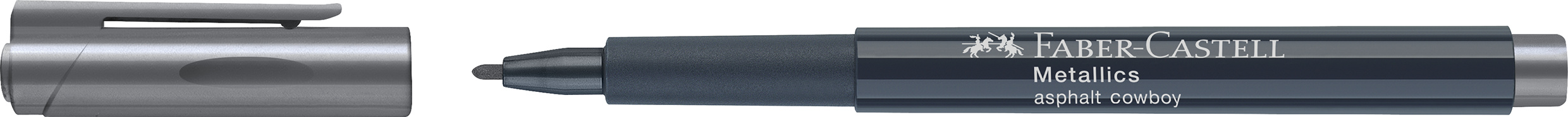 Marker Metallics Gri Asfalt Faber-Castell