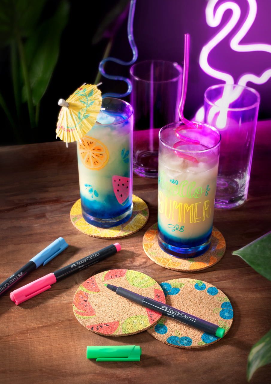 Marker Creativ Portocaliu Neon Faber-Castell