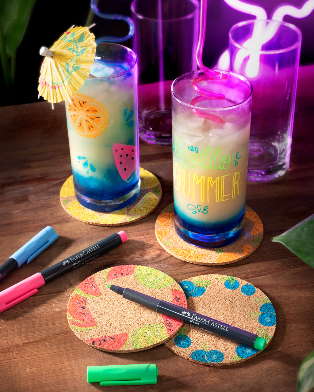 Marker Creativ Verde Neon Faber-Castell