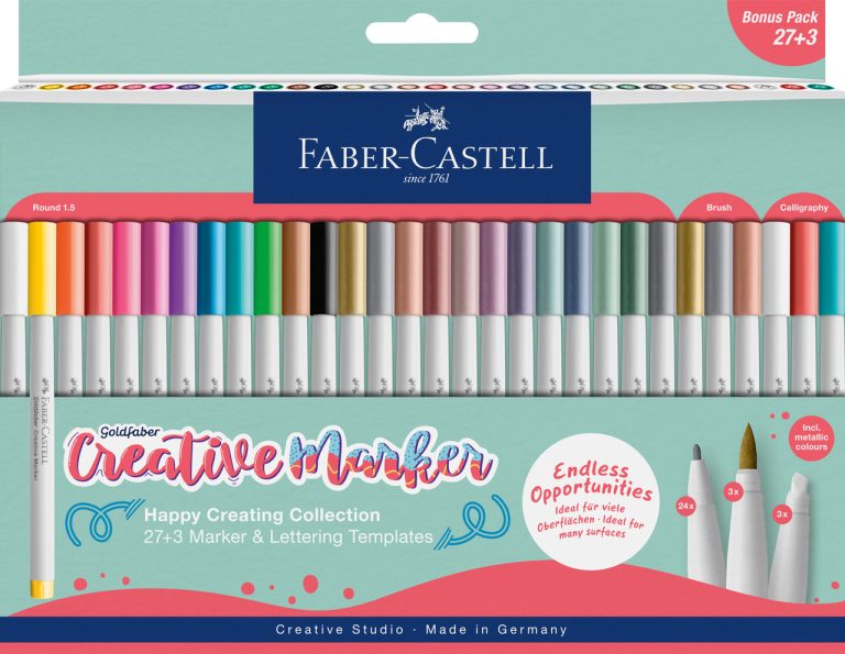 Set 30 Markere Creative Goldfaber Creative Haven 1.5mm Faber-Castell