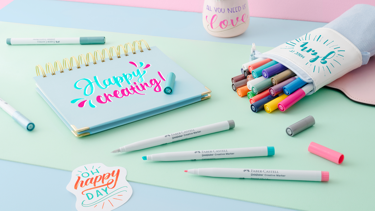Set 30 Markere Creative Goldfaber Creative Haven 1.5mm Faber-Castell