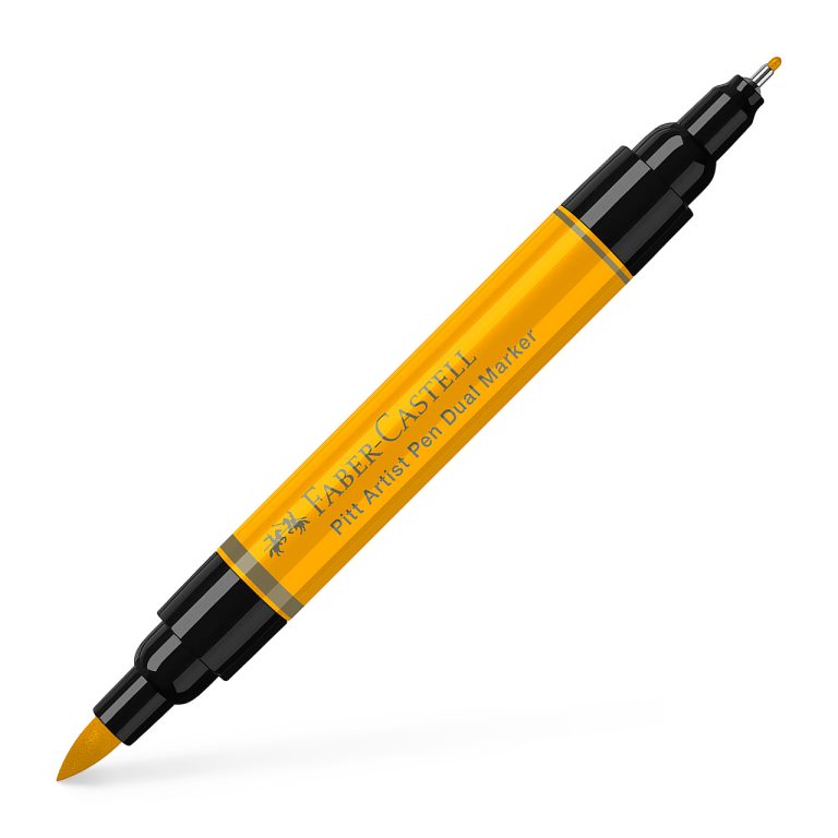Pitt Artist Pen Dual Marker Galben Crom Inchis 109 Faber-Castell
