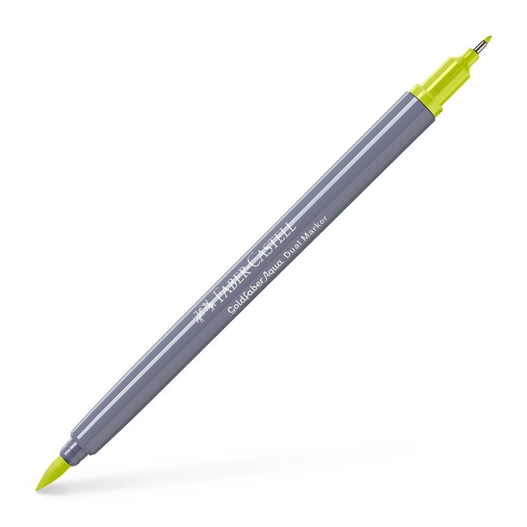 Marker Solubil 2 Capete Goldfaber Galben Lime 206 Faber-Castell