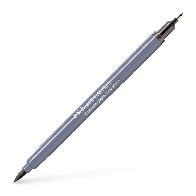 Marker Solubil 2 Capete Goldfaber Gri Rece Iv 233 Faber-Castell