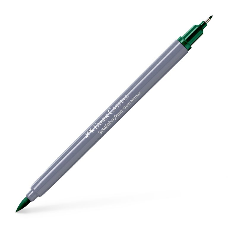 Marker Solubil 2 Capete Goldfaber Verde Phtalo Inchis 264 Faber-Castell
