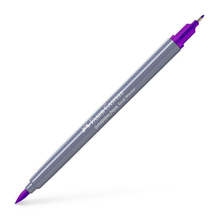 Marker Solubil 2 Capete Goldfaber Purpuriu 284 Faber-Castell