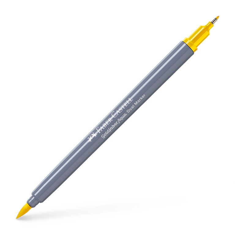 Marker Solubil 2 Capete Goldfaber Galben Cadmium 107 Faber-Castell
