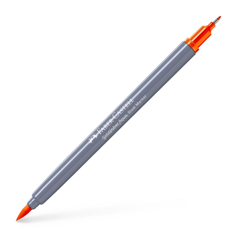 Marker Solubil 2 Capete Portocaliu Glazurat 113 Faber-Castell