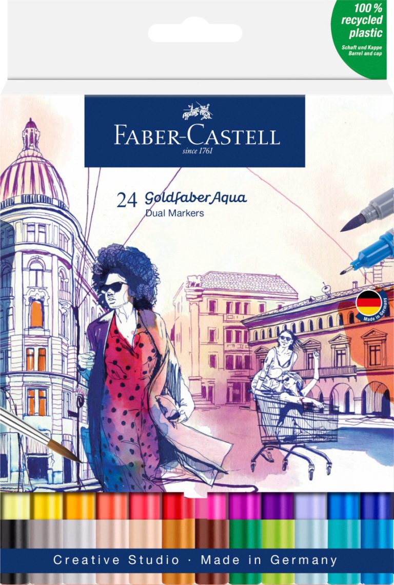 Marker Solubil 2 Capete Set 24 Buc Candy Shop Goldfaber Faber-Castell