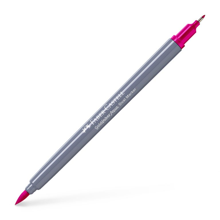 Marker Solubil 2 Capete Goldfaber Roz Purpuriu Mediu 125 Faber-Castell