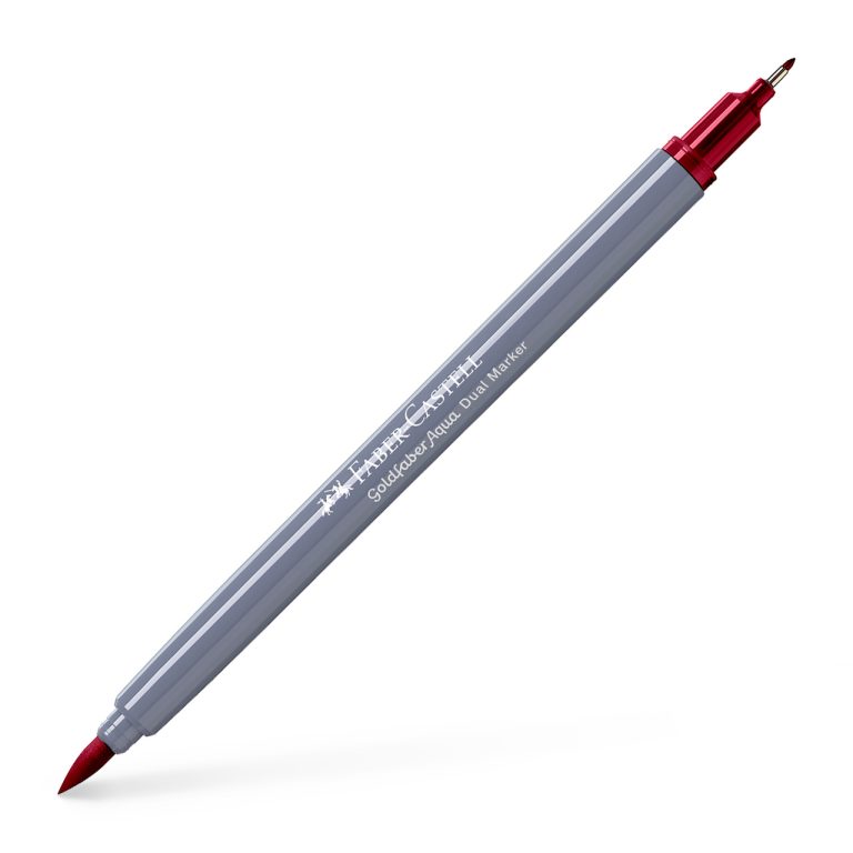Marker Solubil 2 Capete Goldfaber Rosu Muscata 227 Faber-Castell