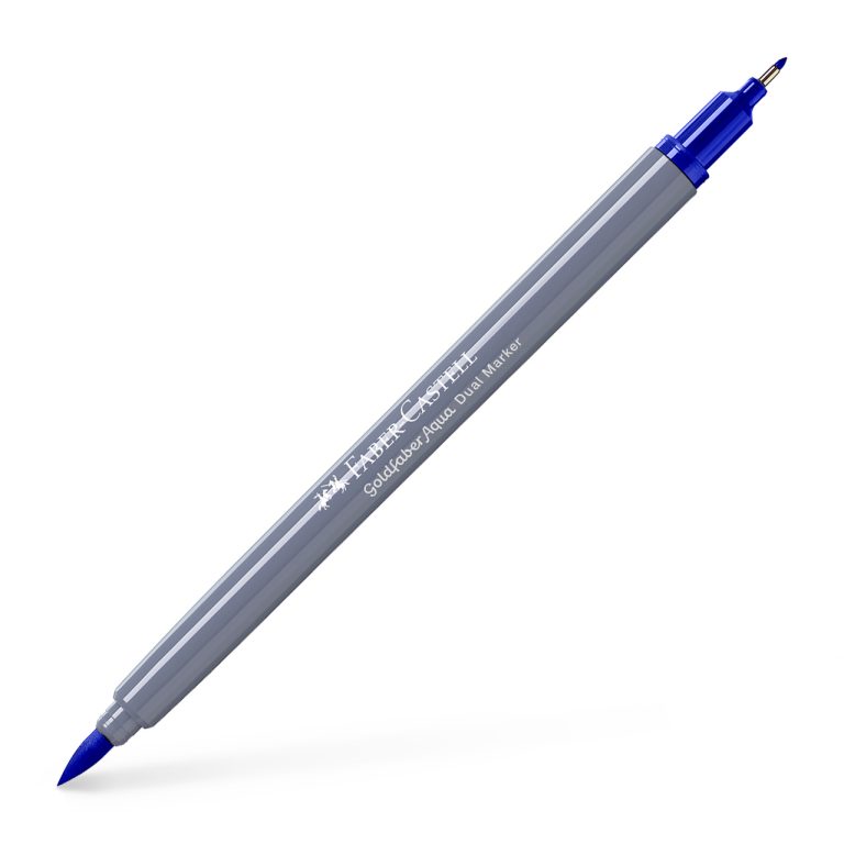Marker Solubil 2 Capete Goldfaber Violet Albastrui 137 Faber-Castell