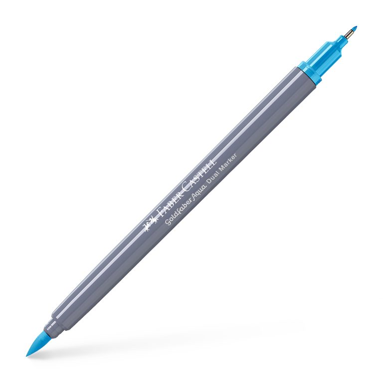 Marker Solubil 2 Capete Goldfaber Albastru Mangan 245 Faber-Castell