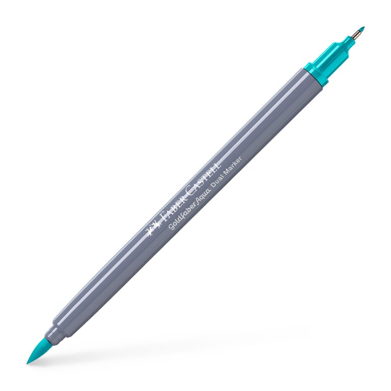 Marker Solubil 2 Capete Goldfaber Verde Cobalt Deschis 356 Faber-Castell