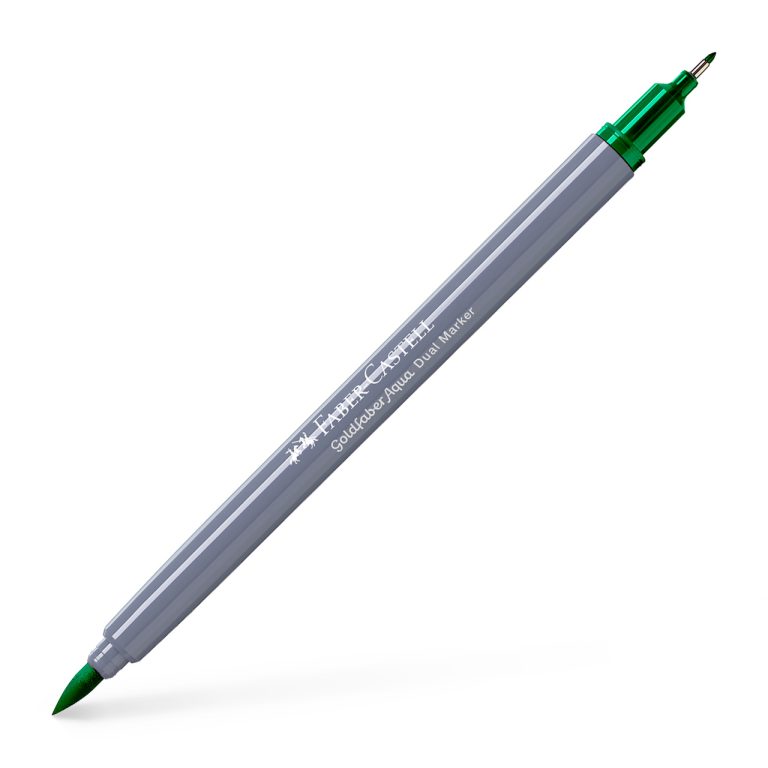 Marker Solubil 2 Capete Goldfaber Verde Smarald 163 Faber-Castell