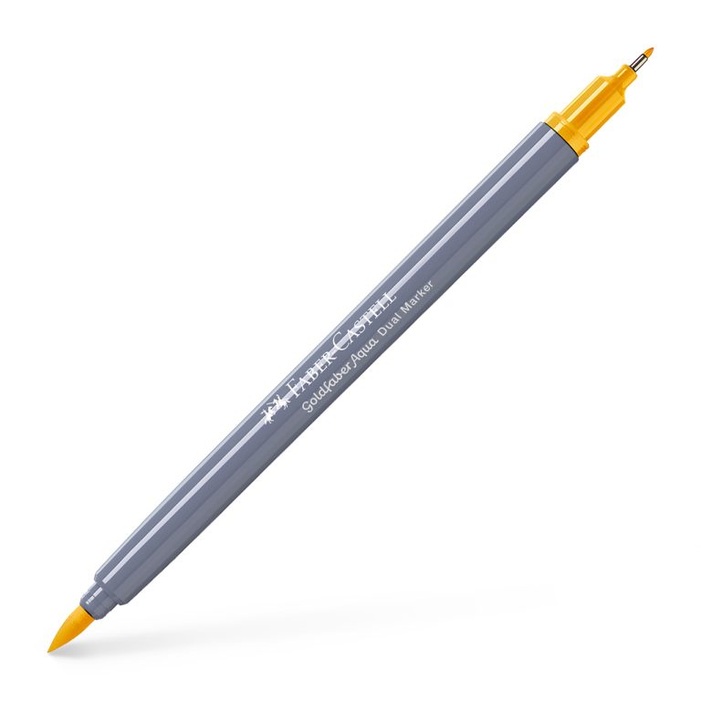 Marker Solubil 2 Capete Goldfaber Galben Napoli 185 Faber-Castell