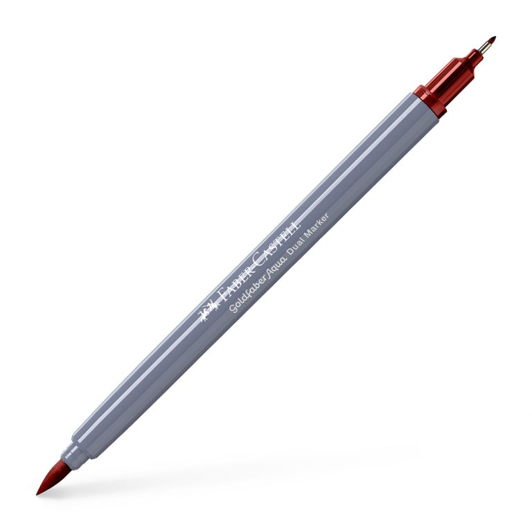 Marker Solubil 2 Capete Goldfaber Rosu Venetian 190 Faber-Castell