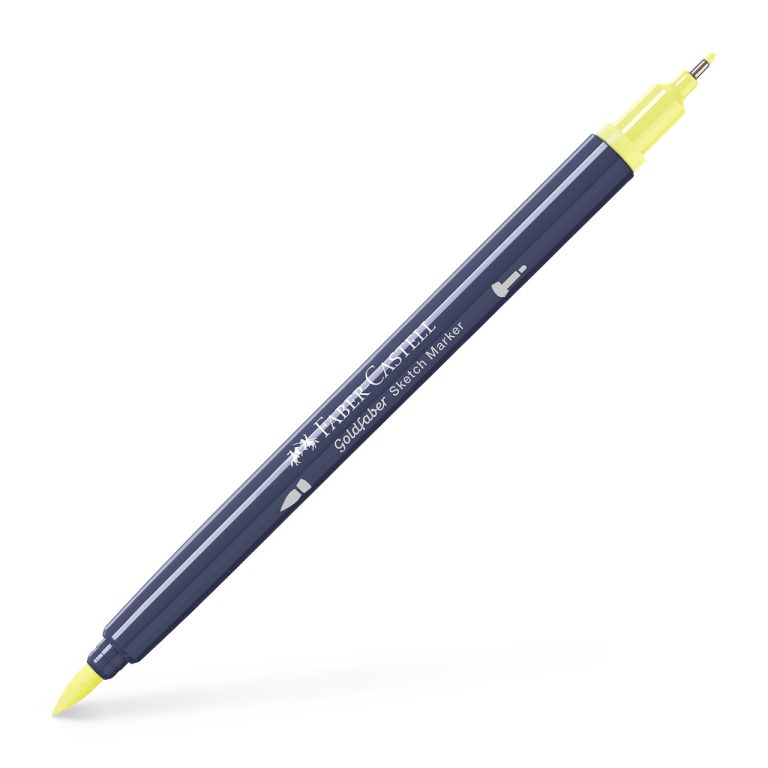 Sketch Marker 2 Capete Galben Deschis Glazurat 104 Goldfaber Faber-Castell