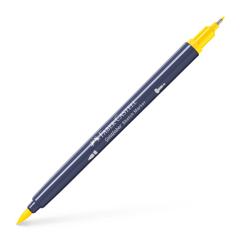 Sketch Marker 2 Capete Galben Cadmium 107 Goldfaber Faber-Castell