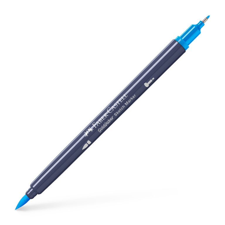 Sketch Marker 2 Capete Albastru Azur 449 Goldfaber Faber-Castell