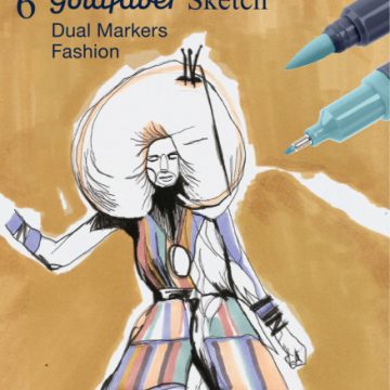 Sketch Marker 2 Capete Set 6 Fashion Goldfaber Faber-Castell