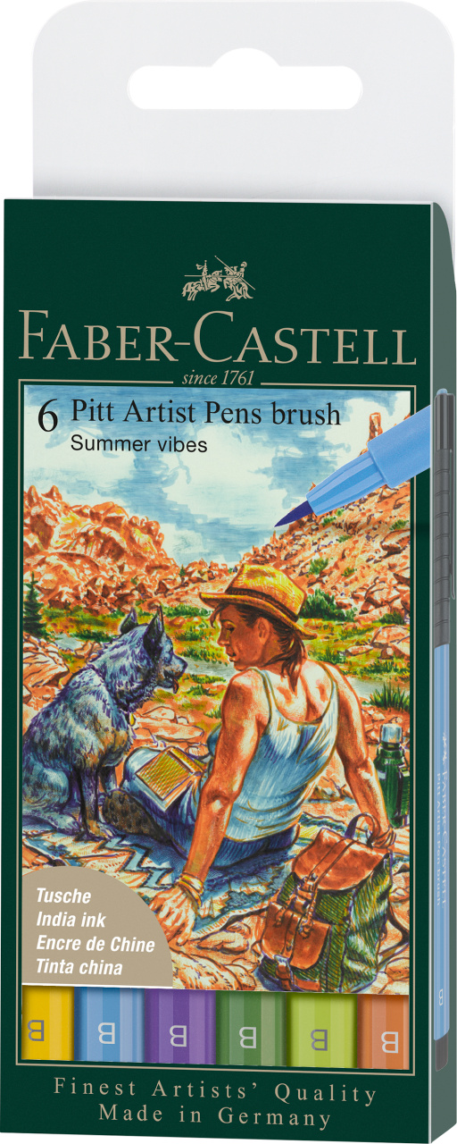 Pitt Artist Pen Set 6 Buc Culori Vara 2022 Faber-Castell