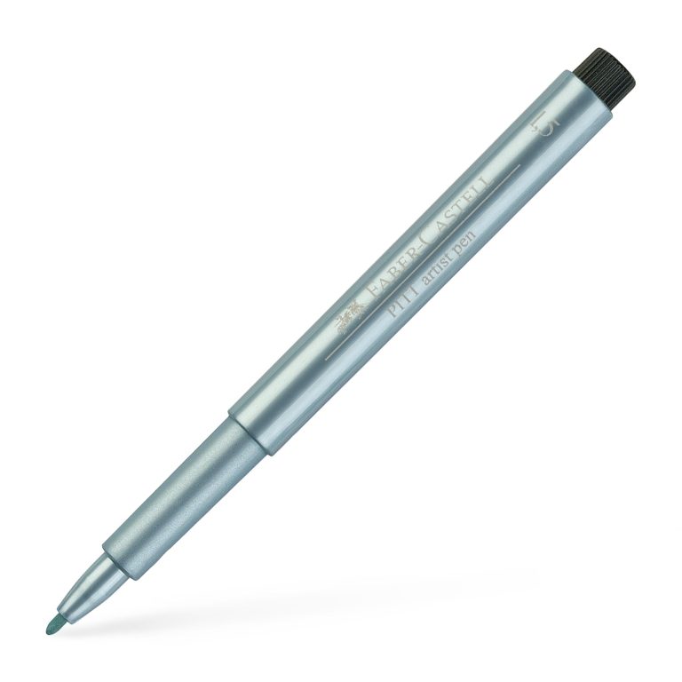 Pitt Artist Pen Albastru Metalizat Faber-Castell