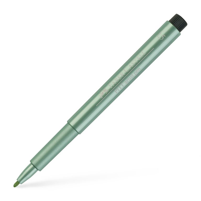 Pitt Artist Pen Verde Metalizat Faber-Castell