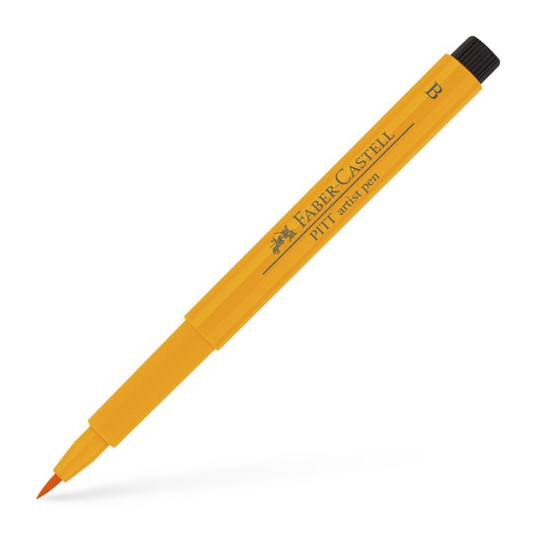 Pitt Artist Pen Brush Galben Crom Inchis Faber-Castell