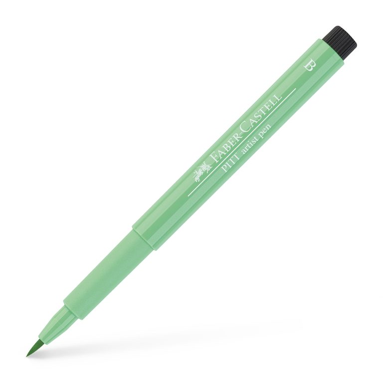 Pitt Artist Pen Brush Verde Deschis Phtalo Faber-Castell
