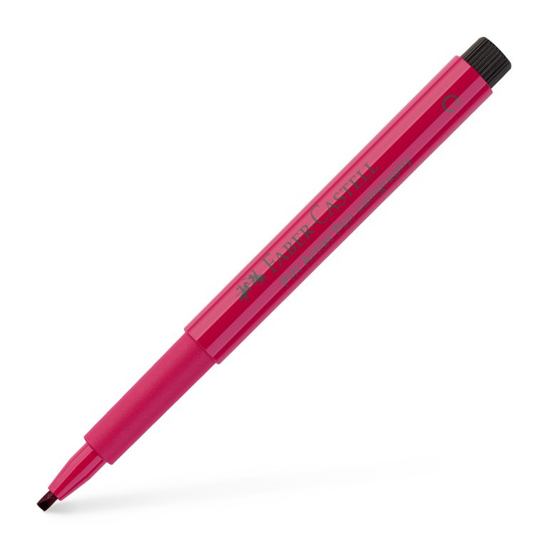 Pitt Artist Pen Caligrafic Roz Carmin Faber-Castell