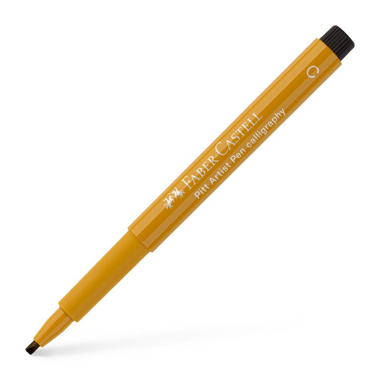 Pitt Artist Pen Caligrafic Auriu Verzui Faber-Castell