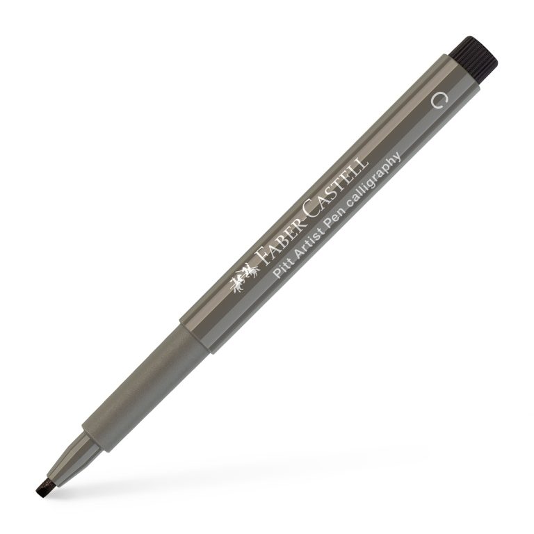Pitt Artist Pen Caligrafic Gri Cald Iv Faber-Castell
